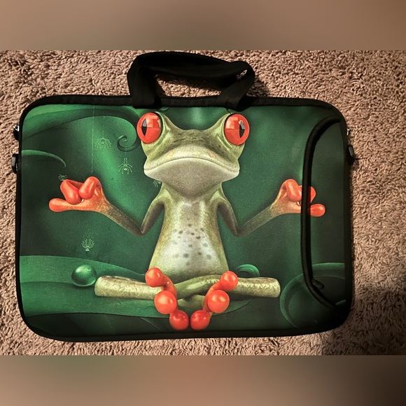 15"- 15.6" (inch) LAPTOP BAG CARRY CASE WITH HANDLE & STRAP NEOPRENE FOR LAPTOPS - Picture 1 of 2